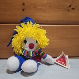 Dakin Clown Baby Crib Pull Toy Stuffed Plush Musical 80s Vintage Paddywhack Song